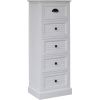 Kumode MELDON 45x35xH116,5cm, balta