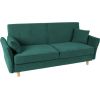 Dīvāns gulta ROSANNA 199x81xH86cm, zaļš
