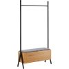 Drēbju pakaramais AALBORG ar soliņu 97x32xH180cm, ozols