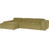 Corner sofa LEHTE 3-seater, left corner, green