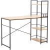 Desk STUDY 120x51xH120cm, oak/brown
