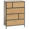 Kumode HEDVIG 70x40xH95cm, osis/melna