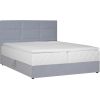 Continental bed LEVI 180x200cm, with mattress, grey