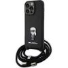 Karl Lagerfeld KLHCP15XSASKNPSK Hard Case Aizmugurējais Apvalks Priekš Apple iPhone 15 Pro Max