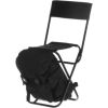 Kempinga krēsls/mugursoma Atom melns