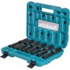 Uzgriežņa galviņu komplekts Makita E-16586; 1/2''; 10-32 mm; 14 gab.