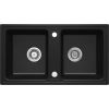 DEANTE 2-CHAMBER GRANITE SINK BLACK ZORBA