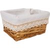 Basket MAX 24x18xH12cm, light brown with lace