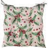 Cushion for chair, WINTER FLOWERS 40x40cm