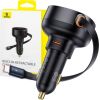 Car Charger Baseus Enjoyment Pro with cable USB-C, 60W (Black)