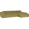 Corner sofa LEHTE 3-seater, right corner, green