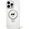 Karl Lagerfeld Ring Stand Choupette Head MagSafe Back Case Защитный Чехол для Apple iPhone 15 Plus