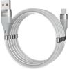 Dudao self-organizing magnetic USB - micro USB cable 5 A 1 m light gray (L1xsM light gray)