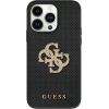 Guess Leather Perforated 4G Glitter Logo Back Case Защитный Чехол для Apple iPhone 15