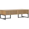 Coffee table HAMPTON 120x60xH40cm, melamine with oak bark