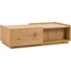 Coffee table SACHA 120x60xH35cm, melamine with oak bark