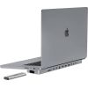 USB-C docking station / Hub for MacBook Pro 13" / 14" INVZI MagHub 12in2 with SSD tray (gray)