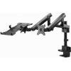 Monitora stiprinājums Gembird Desk Mounted Adjustable Monitor Arm with Notebook Tray (full-motion)