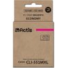 Actis KC-551M ink (replacement for Canon CLI-551M; Standard; 12 ml; magenta (with chip)