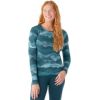 Smartwool Termo krekls SW WS Classic Thermal Merino Base Layer Crew L Twilight Blue Mountain Scape