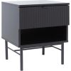 Nightstand SEQUENCE 45x40xH55cm, 3D black