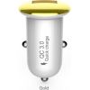 Devia Mushroom series car charger (QC3.0-18W) gold