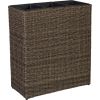 Puíu kaste WICKER 77x27xH80cm, tumði brûns