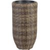 Puíu pods WICKER D28xH51 cm, plastikâta pinums, krâsa: tumði brûns