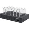 Manhattan Charging Station, 6x USB-A Ports, Outputs: 6x 2.4A, Smart IC, LED Indicator Lights, Black, Three Year Warranty, Box