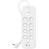 BELKIN SURGE PROTECT. STRIP 8-PORT+1XUSB-A/C 900J