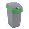 Curver Atkritumu spainis Flip Bin 50L sudraba/zaļš
