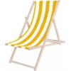 Koka krēsls Springos DC0010 DSWY ar dzeltenām strīpām