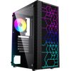 Gembird Fornax 2500 ARGB Gaming ATX computer case, Midi Tower, backlight,  Black