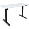 Desk ERGO LIGHT with 1 motor 120x60cm, black/white