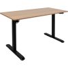Desk ERGO LIGHT with 1 motor 120x60cm, black/oak