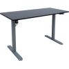 Desk ERGO LIGHT with 1 motor 120x60cm, silver grey/black
