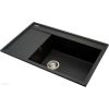 Pyramis Camea 79X50 1B 1D R single-bowl granite sink 070091201 black dotted Virtuves izlietnes