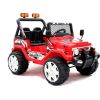 Lean Cars Vienvietīgs elektromobilis "Jeep Raptor 4x4", sarkans ar EVA ritņiem