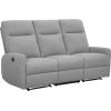 Recliner sofa KATY 3-seater, electric, lighy grey