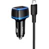 OEM KAKU Car Charger KSC-528 Shengyu - 2xUSB - 2,8A with USB to Micro USB black