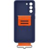 EF-GG990TNE Samsung silikona telefona vāciņš ar siksniņu Galaxy S21 FE zils