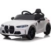 BMW M4 vienvietīgs elektromobilis, balts