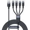 USB cable Joyroom S-1T4018A18, 4 in 1, 3.5A/Cable 1,2m (black)