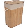 Laundry basket MAX BAMBOO 40x30xH57cm, with a lid