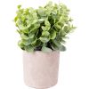 Artificial flower GREENLAND in pot grey/green, mix