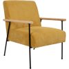 Armchair JADE 63x75,5xH85,5cm, yellow