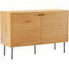 Kumode LINE 110x40xH74cm, melamīns ar ozola rakstu