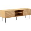 TV galds LINE 150x40xH50cm, melamīns ar ozola rakstu