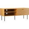 TV galdiņš LINE 120x40xH50cm, melamīns ar ozola mizu