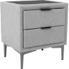 Night stand LENA 50,5x41xH54cm, beige